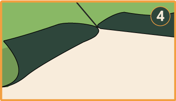 Stap 4: Kunstgras aanleggen